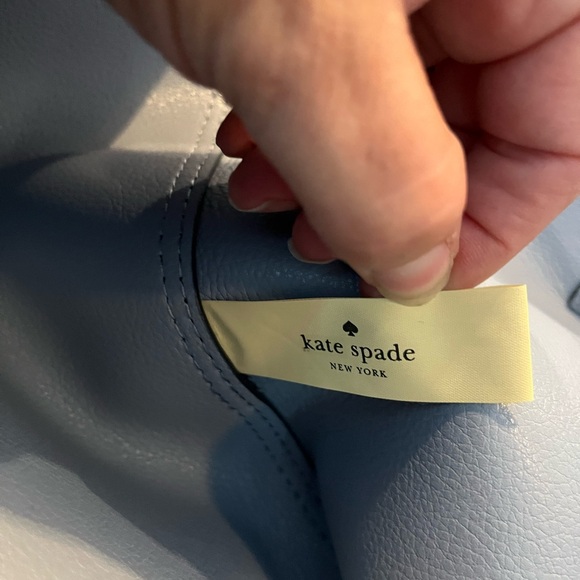 Kate Spade plaid tote with matching wristlet - Picture 6 of 8